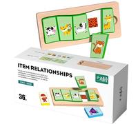 Tablero De para Emparejar Formas,Juguete Divertido en Madera Interactivo para Aprender - Juguete de de Emparejamiento - para Niñas y Niños, Hogar, Interior, Aula, Escuela, Fiesta y Cumpleaños