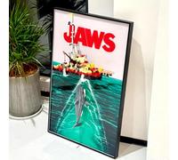 Tablero de pared acrílico compatible con Lego 21350 Great White Shark Orca Ship Set, ideas de regalo compatibles con Lego Ship Soporte de pared para los amantes del soporte de exhibición (modelo no