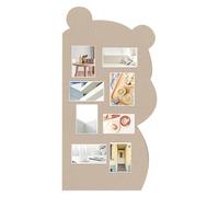 Tablero de pared de fieltro para pared, tablero de anuncios de fieltro con forma de oso, tablero de exhibición de fotos, panel de alfiler, panel de fotos decorativo creativo para sala de estar