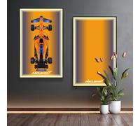 Tablero de pared para coche de carreras Lego Technic 42141 McLa*ren F1, compatible con coches Lego, ideas de engranajes para entusiastas del montaje en pared de coche Lego, solo tablero de pared, 80 x