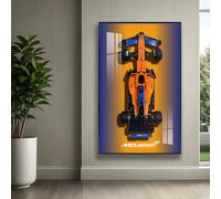 Tablero de pared para coche de carreras Lego Technic 42141 McLa*ren F1, compatible con coches Lego, ideas de engranajes para entusiastas del montaje en pared de coche Lego, solo tablero de pared, 80 x
