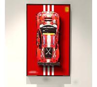 Tablero de pared para Lego 42125 Technic Ferrari 488 GTE "AF Corse #129.5 cm, superdeportivo, compatible con coches Lego F1, ideas de regalo para entusiastas del montaje en pared de coche Lego,