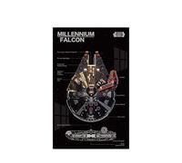 Tablero de pared para Lego 75389 Millennium Falcon - Soporte de pared para montaje en pared para juego de construcción de coches de carreras, regalo ideal para entusiastas de las modelos, 50 x 80 cm
