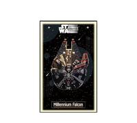Tablero de pared para Lego 75389 Millennium Falcon - Soporte de pared para montaje en pared para juego de construcción de coches de carreras, regalo ideal para entusiastas de las modelos, 50 x 80 cm