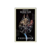 Tablero de pared para Lego 75389 Millennium Falcon - Soporte de pared para montaje en pared para juego de construcción de coches de carreras, regalo ideal para entusiastas de las modelos, 50 x 80 cm