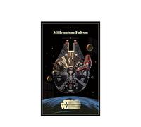 Tablero de pared para Lego 75389 Millennium Falcon - Soporte de pared para montaje en pared para juego de construcción de coches de carreras, regalo ideal para entusiastas de las modelos, 50 x 80 cm