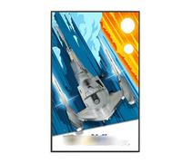 Tablero de pared para LEGO 75442 Interstellar Fighter Building Set, tablero de pared para montaje en pared (solo tablero de exhibición) tablero de exhibición compatible con LEGO 75442 (A)