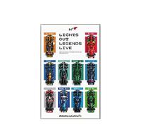 Tablero de pared para Lego 77242-77251 F1 Series Racing Car - Soporte de pared para montaje en pared para juego de construcción de coches de carreras - 50 x 80 cm (luz LED USB C)