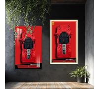 Tablero de pared para Lego Technic 42143 Ferrari Daytona SP3, compatible con coches Lego, ideas de engranajes para entusiastas del montaje en pared de coche Lego, solo tablero de pared, 80 x 50 cm