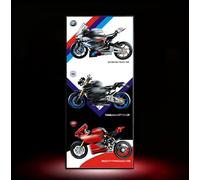 Tablero de pared para motocicleta Le*go 42130 Yamaha 42159 Ducati Panigale 42107, compatible con Lego, grandes ideas para entusiastas del montaje en pared Lego, solo tablero de pared
