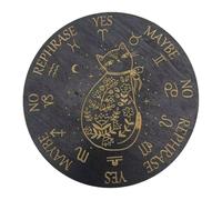 Tablero de péndulo Adivinación de radiestesia - Tablero de adivinación de madera de siete estrellas, accesorio metafísico de altar | Detalle de decoración espiritual del hogar, beneficio de me