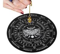 Tablero de péndulo de Estrella de Madera,Tablero de Mensajes metafísicos de adivinación | Herramientas de Adivinación para Prácticas Espirituales y Ocultas, Energía Reiki Generic