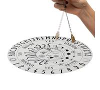 Tablero de péndulo de estrella de madera,Tablero de mensajes metafísicos para la adivinación | para suministros de altar Wiccan de brujería, azulejo de altar, energía Reiki