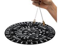 Tablero de péndulo de estrella de madera,Tablero de péndulo para adivinación - de para suministros de altar Wiccan de brujería, suministro de brujería para principiantes