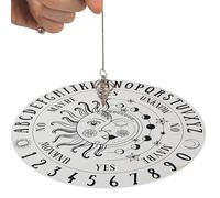 Tablero de péndulo de estrella de madera,Tablero de péndulo para adivinación - para suministros de altar Wiccan de brujería, azulejo de altar, energía Reiki