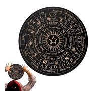 Tablero de péndulo de madera para radiestesia | Tableros de mensajes metafísicos Planchette, tablero de ouija con letras, juego de decoración de espíritu adivinador para reuniones