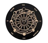 Tablero de péndulo de Madera Radiestesia | Tableros de Mensajes metafísicos Planchette, Tablero Ouija con Letras, Juego de Decoraciones espirituales de adivinación para reuniones