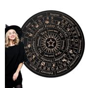 Tablero de péndulo de Madera Radiestesia | Tableros de Mensajes metafísicos Planchette, Tablero Ouija con Letras, Juego de Decoraciones espirituales de adivinación para reuniones