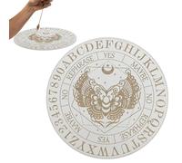 Tablero de péndulo para adivinación, Tablero de péndulo para adivinación, Tablero de adivinación Tablero de péndulo de madera para radiestesia, Tablero de mensajes de decoración del hogar del altar me