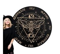 Tablero de péndulo para adivinación y radiestesia | Tablero metafísico de madera con planchette y letras para transmitir mensajes | Juego de adivinación decorativa espiritual para principiantes y