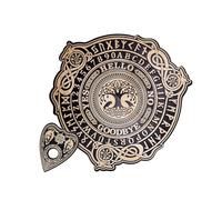 Tablero de péndulos con tabla de adivinación de planchette, juego de tablas de hablar de madera para adolescentes y adultos, fiesta de cumpleaños, espíritu de calavera con plancha
