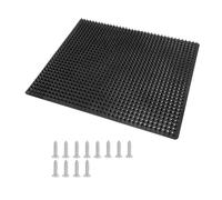 Tablero de pilar de aseo de caballos | Alfombrilla antideslizante para derrames | Almohadilla para rascar animales - Cepillos de ganado para poste rascador | Cepillo de limpieza auxiliar de masaje de