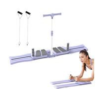 Tablero de Pilates, Set de Tabla de Ejercicios Reformer de Yoga, Equipo de Entrenamiento Ergonómico, Máquina Plegable para Entrenar el Core Abdominal para Mujeres y Hombres
