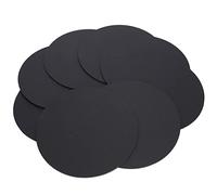 Tablero de pintura de mandala de 8 piezas, papel de mandala de cartón de pintura negro redondo para pintar y dibujar con puntos