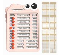 Tablero de planificación para niños, tablero de lista de verificación de tareas,Tablero de horarios reutilizable para niños para el hogar - Con control deslizante de lista de verificación Tablero de c