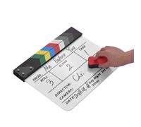 Tablero de Plapper, Directores Tlapboard Clapboard 11.8 * 9.6 Pulgadas Película de Película Board con un Borrador de Pizarra y Bolígrafo para Películas TV TV Making Movie Tlapboard (#2)