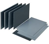 Tablero de plástico lámina PVC gris, Panel vinilo rígido