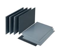 Tablero de plástico lámina PVC gris, Panel vinilo rígido