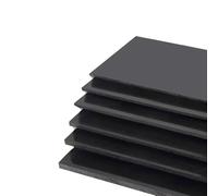 Tablero De Polipropileno, Láminas De Plástico PP, Espesor De Placa: 3 Mm-20 Mm, Color Negro, 1 Unidad(100x100mm,4mm)
