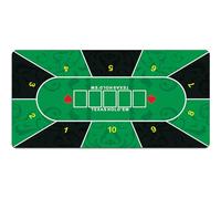 Tablero de póquer portátil, Alfombra de Goma Texas Poker, diseño Art Deco, impresión, reducción Ruido, Varios tamaños, Multicolor(001,120*60CM)