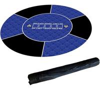 Tablero de póquer portátil, Ronda portátil de la Estera Tabla del póker Texas Hold'em con tamaños múltiples Multicolores Bolso Que Lleva