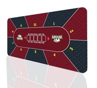 Tablero de póquer portátil, Tapete de Mesa póquer Texas Holdem, Multicolor, Varios tamaños(001,120*60CM)
