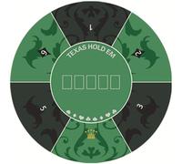 Tablero de póquer portátil, Tapete De Poker Redondo for Texas Holdem Multicolor 120x120cm(006)