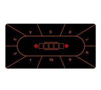 Tablero de póquer portátil, Tapete de póquer Texas Holdem Blackjack Multicolor 120x60cm 240x120cm(001,240*120CM)