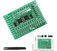 Tablero de práctica de componentes DAOKAI SMD Componentes SMT Práctica de soldadura Kit electrónico DIY 77 Componentes SMD 8 categorías con pinzas, para entrenamiento de habilidades vocacionales