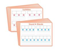 Tablero de práctica de fonética en inglés para niños, 1 juego de de para habilidades de escritura y lectura en hogares o aulas, tarjetas de fonética preescolar, tablero de rastreo