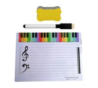 Tablero de práctica de notación musical reutilizable compacto para aula, guitarra, piano, entrenamiento, música, aula, pizarra blanca, panel para escribir