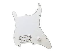 Tablero De Protección De Guitarra Eléctrica Guitarra Eléctrica Un Panel Doble Con Líneas De Recogida Convertidas En Un Conjunto Completo De Blanco