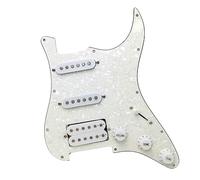Tablero De Protección De Guitarra Eléctrica Panel Simple Simple Doble Con Línea De Captación Convertida En Un Conjunto Completo De Paneles Blancos