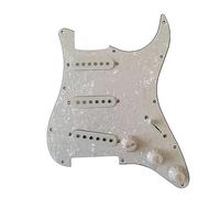 Tablero De Protección De Guitarra Eléctrica, Tablero De Control De Línea, Juego Completo De Panel De Tablero De Protección De Pastilla SSS Para Guitarra Eléctrica (Color : White 3)