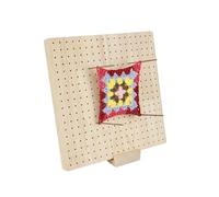 Tablero de proyecto de macramé Tablero de bloqueo punto madera, tapetes ganchillo Granny Squares for chales, bufandas, calcetines, suéteres y proyectos hechos a mano Diy