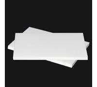 Tablero de PTFE - Hoja de PTFE versátil for mecanizado y procesamiento - 50x50 mm a 300x300 mm 1 pieza(50x50x0.3mm)