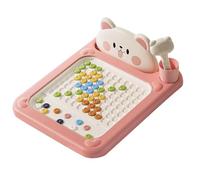 Tablero de puntos magnéticos - Tablero de arte de puntos magnéticos con bolígrafo para viajar | Juguete educativo interactivo para padres e hijos para edades de 2 a 5 años, niños y niñas | Tableros de