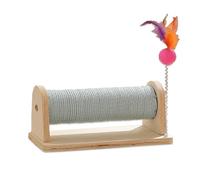 Tablero de Rasguño para Gatos, Juguetes para Gatos Tablero de Molienda de Garras No Es Fácil Dejar Caer Migas Papel Corrugado Tablero de Rasguño para Gatos Suministros para(Horizontal-Madera)