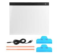 Tablero de rastreo de luz LED Tamaño A3 Tablero de dibujo Super brillante Área de luz grande Atenuación de 3 niveles para dibujar Seguimiento de tatuajes Plástico blanco negro