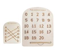 Tablero de rastreo del - Almohadilla de práctica de Madera, Tablero de rastreo del de Madera, Almohadilla de Aprendizaje de práctica de Escritura | Adecuado para educación Infantil,